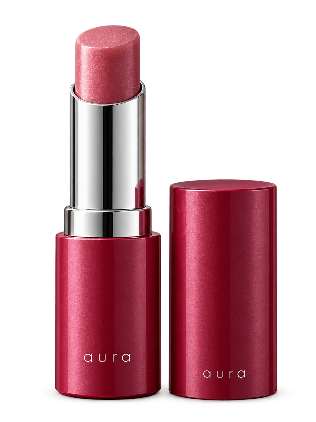 Balm Rosé: embalagem conceitual da coleção Aura, apresentada inteira